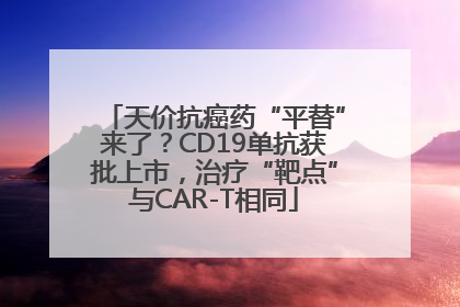 天价抗癌药“平替”来了？CD19单抗获批上市，治疗“靶点”与CAR-T相同