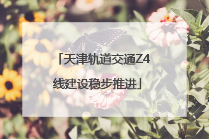 天津轨道交通Z4线建设稳步推进