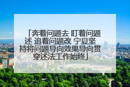 奔着问题去 盯着问题述 追着问题改 宁夏坚持将问题导向效果导向贯穿述法工作始终