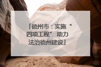 德州市：实施“四项工程” 助力法治德州建设