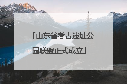 山东省考古遗址公园联盟正式成立