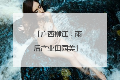 广西柳江：雨后产业田园美