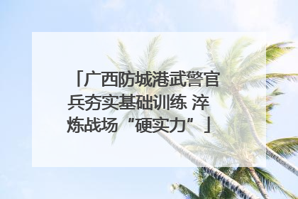 广西防城港武警官兵夯实基础训练 淬炼战场“硬实力”