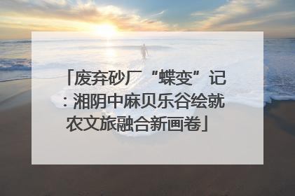 废弃砂厂“蝶变”记：湘阴中麻贝乐谷绘就农文旅融合新画卷