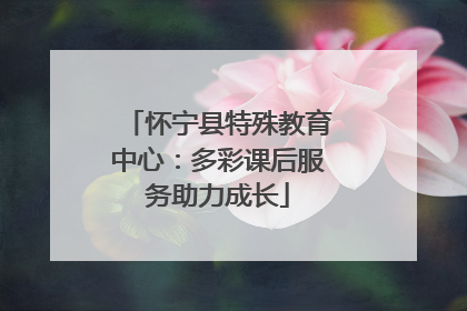 怀宁县特殊教育中心：多彩课后服务助力成长