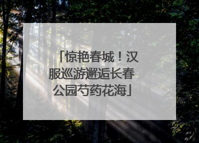 惊艳春城！汉服巡游邂逅长春公园芍药花海