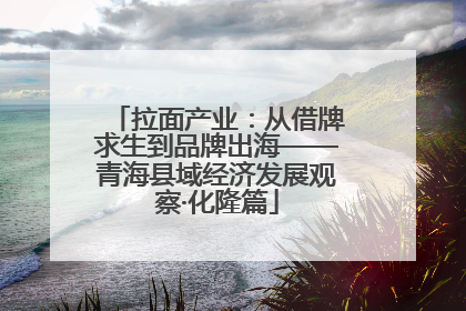 拉面产业：从借牌求生到品牌出海——青海县域经济发展观察·化隆篇