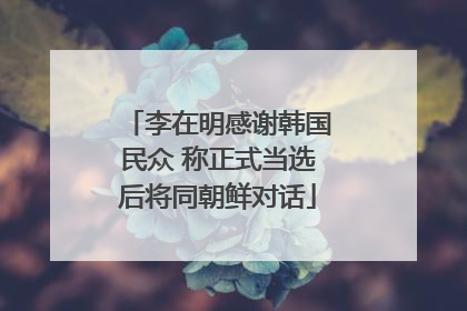 李在明感谢韩国民众 称正式当选后将同朝鲜对话