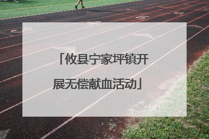 攸县宁家坪镇开展无偿献血活动