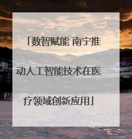 数智赋能 南宁推动人工智能技术在医疗领域创新应用