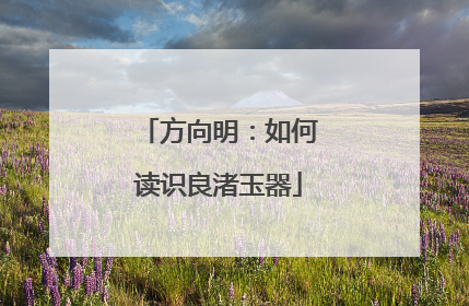 方向明：如何读识良渚玉器