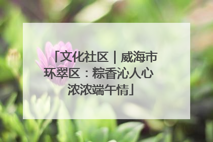 文化社区｜威海市环翠区：粽香沁人心 浓浓端午情