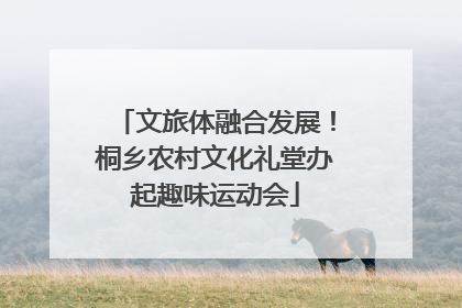文旅体融合发展！桐乡农村文化礼堂办起趣味运动会