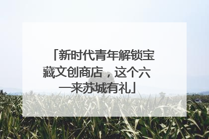 新时代青年解锁宝藏文创商店，这个六一来苏城有礼