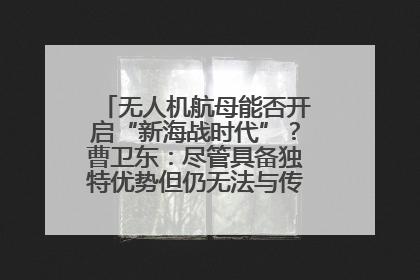 无人机航母能否开启“新海战时代”？曹卫东：尽管具备独特优势但仍无法与传统航母相提并论