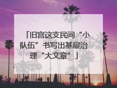 旧宫这支民间“小队伍”书写出基层治理“大文章”