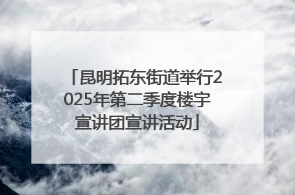 昆明拓东街道举行2025年第二季度楼宇宣讲团宣讲活动