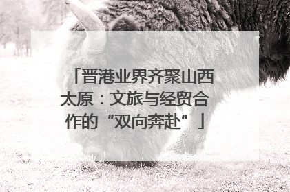 晋港业界齐聚山西太原：文旅与经贸合作的“双向奔赴”
