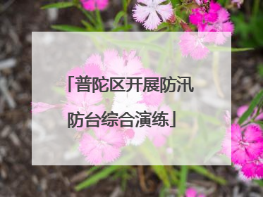 普陀区开展防汛防台综合演练