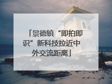景德镇“即拍即识”新科技拉近中外交流距离