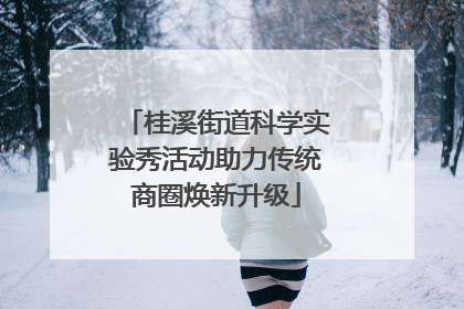 桂溪街道科学实验秀活动助力传统商圈焕新升级