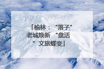 榆林：“落子”老城焕新 “盘活”文旅蝶变
