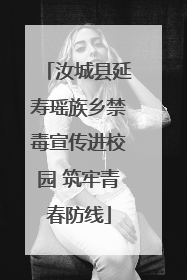 汝城县延寿瑶族乡禁毒宣传进校园 筑牢青春防线