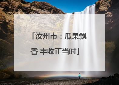 汝州市：瓜果飘香 丰收正当时