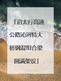 沿太行高速公路沁河特大桥钢混组合梁圆满架设