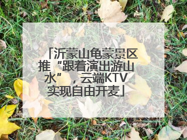 沂蒙山龟蒙景区推“跟着演出游山水”，云端KTV实现自由开麦