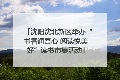 沈阳沈北新区举办“书香润吾心 阅读悦美好”读书市集活动