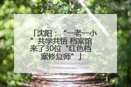 沈阳：“一老一小”共学共悟 档案馆来了30位“红色档案修复师”