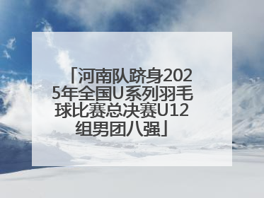 河南队跻身2025年全国U系列羽毛球比赛总决赛U12组男团八强