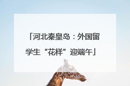河北秦皇岛：外国留学生“花样”迎端午