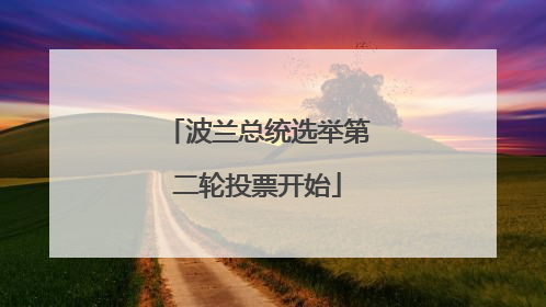 波兰总统选举第二轮投票开始
