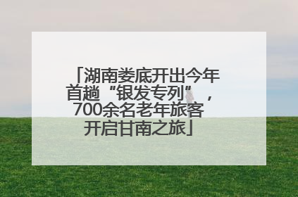湖南娄底开出今年首趟“银发专列”，700余名老年旅客开启甘南之旅