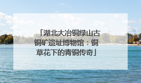 湖北大冶铜绿山古铜矿遗址博物馆：铜草花下的青铜传奇