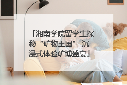 湘南学院留学生探秘“矿物王国” 沉浸式体验矿博盛宴
