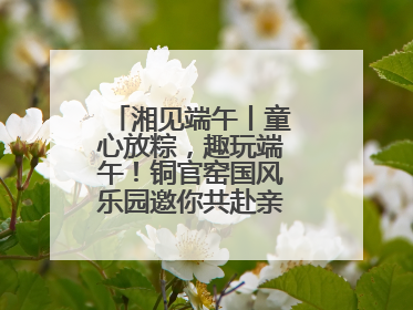 湘见端午丨童心放粽，趣玩端午！铜官窑国风乐园邀你共赴亲子文化盛宴
