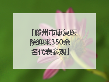 滕州市康复医院迎来350余名代表参观