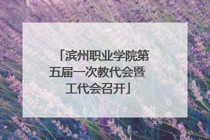 滨州职业学院第五届一次教代会暨工代会召开