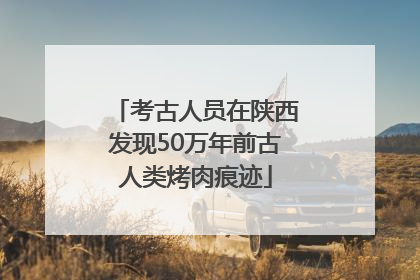 考古人员在陕西发现50万年前古人类烤肉痕迹