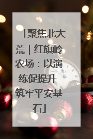 聚焦北大荒｜红旗岭农场：以演练促提升 筑牢平安基石