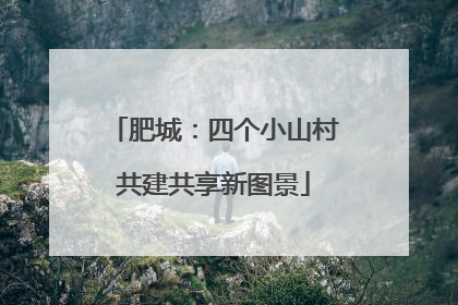 肥城：四个小山村共建共享新图景