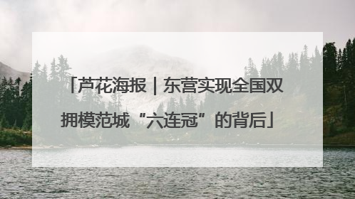 芦花海报｜东营实现全国双拥模范城“六连冠”的背后