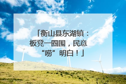 衡山县东湖镇：板凳一圈围，民意“唠”明白！