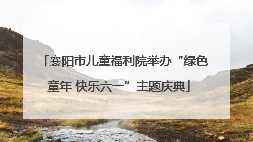 襄阳市儿童福利院举办“绿色童年 快乐六一”主题庆典