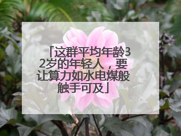 这群平均年龄32岁的年轻人，要让算力如水电煤般触手可及