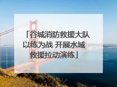 谷城消防救援大队以练为战 开展水域救援拉动演练