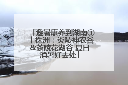 避暑康养到湖南③丨株洲：炎陵神农谷&茶陵花湖谷 夏日消暑好去处